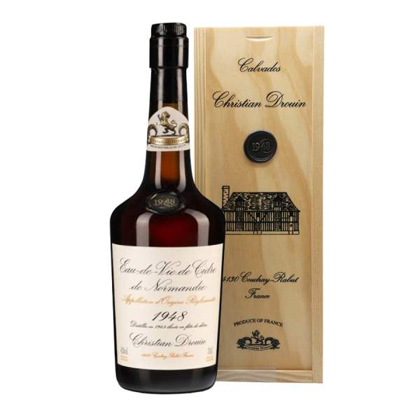 Eau de vie de cidre millésimé 1948 Drouin 70cl 42%