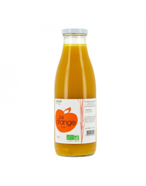 Pur jus d'orange bio 75cl Le verger de la Reinette