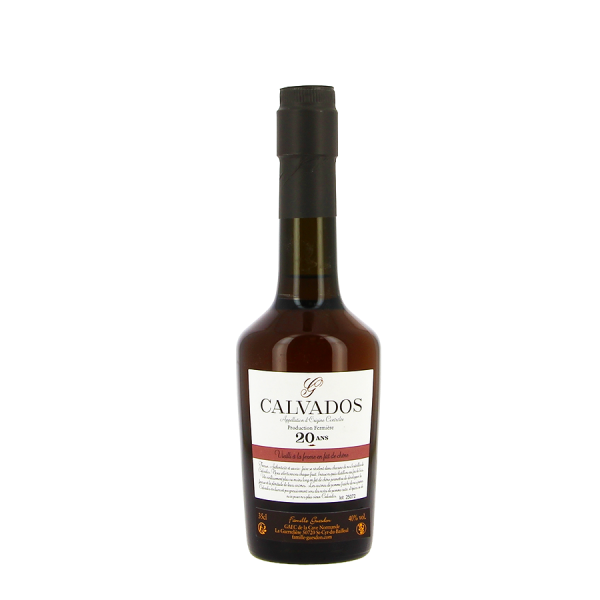 Calvados AOC Hors d'âge 20 ans Guesdon 42 % vol 35 cl