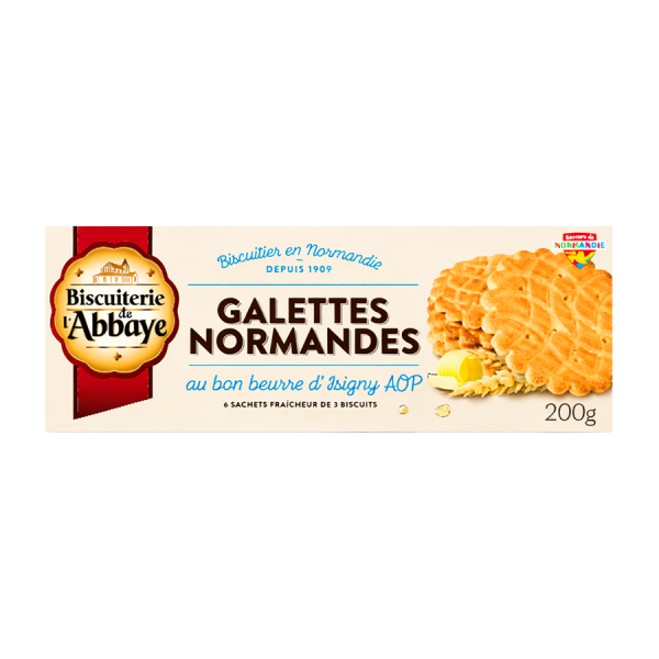 Étui Galettes Normandes 200g La Biscuiterie de l'abbaye