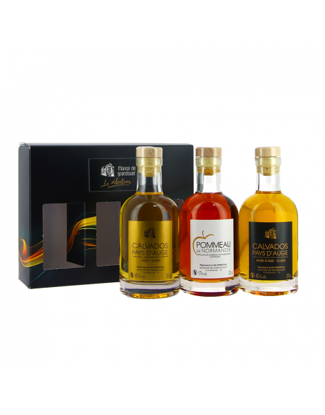 Coffret découverte Calvados et Pommeau Grandval 3x35cl