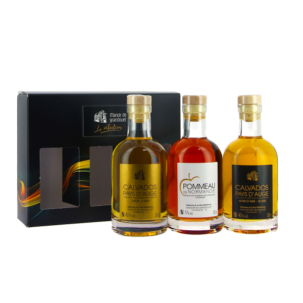 Coffret découverte Calvados et Pommeau Grandval 3x35cl