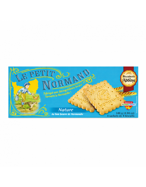 Étui Le Petit Normand Nature 140g La Biscuiterie de l'abbaye