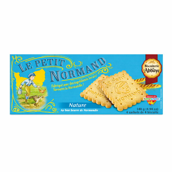 Étui Le Petit Normand Nature 140g La Biscuiterie de l'abbaye
