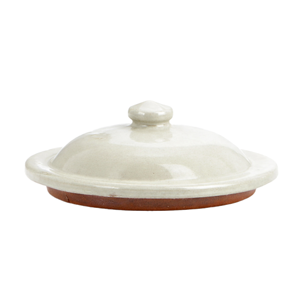 Couvercle de vinaigrier blanc - Poterie Turgis