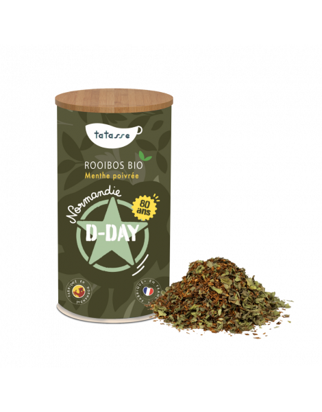 Thé Rooibos bio Menthe poivrée Normandie D-Day Tatasse 100g