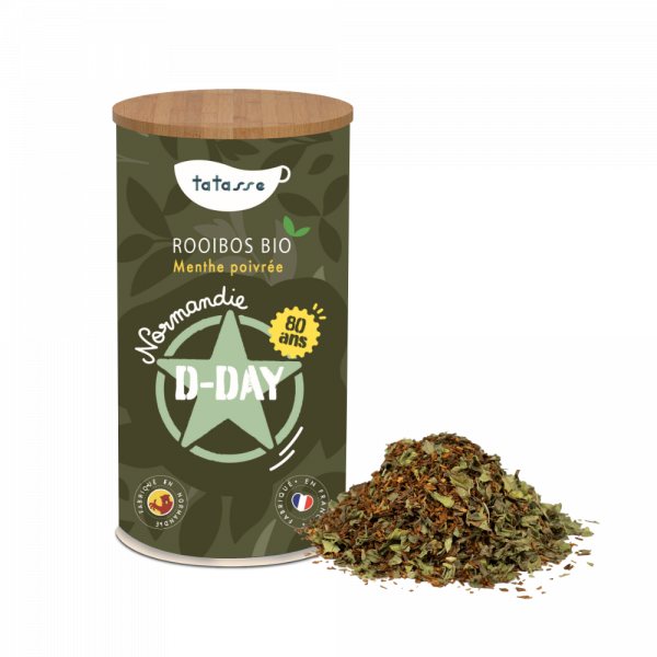 Thé Rooibos bio Menthe poivrée Normandie D-Day Tatasse 100g