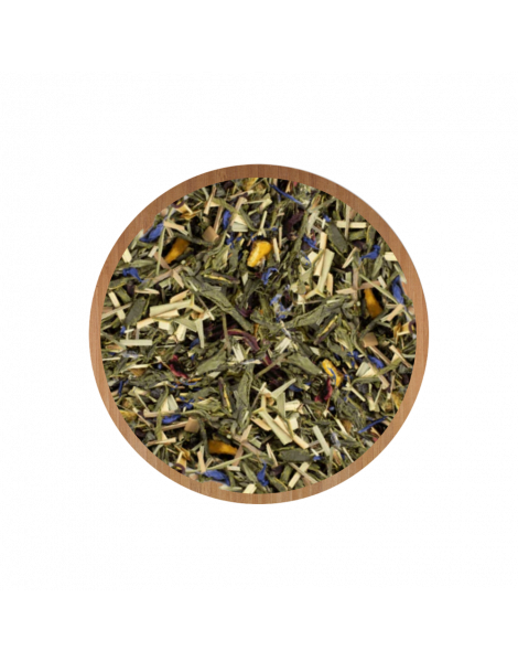 Thé vert bio orange sanguine, grenade et mandarine D-Day Tatasse 100g