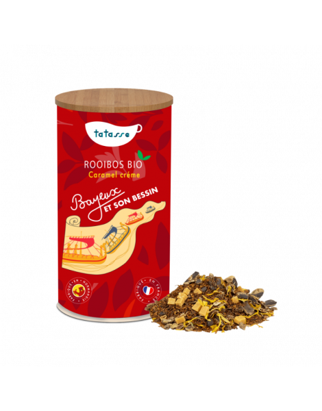 Thé Rooibos bio caramel crème Bayeux Tatasse 100g