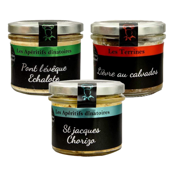 Lot de 3 apéritifs dinatoires père Roupsard 100g