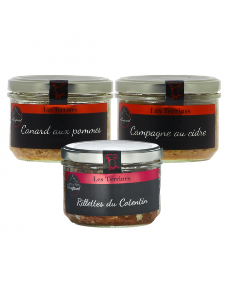 Lot de 3 terrines père Roupsard 180g
