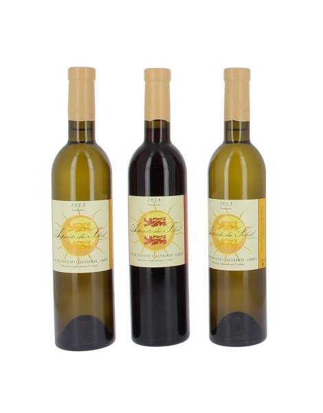 Assortiment de 3 vins de Normandie 75cl Arpents du Soleil