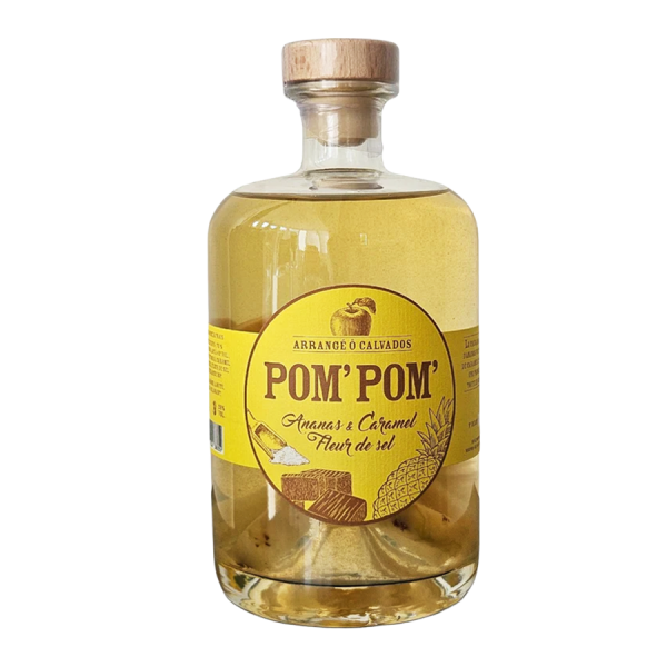 Arrangé ô Calvados Ananas Caramel fleur de sel Pom'Pom' 70cl 28%