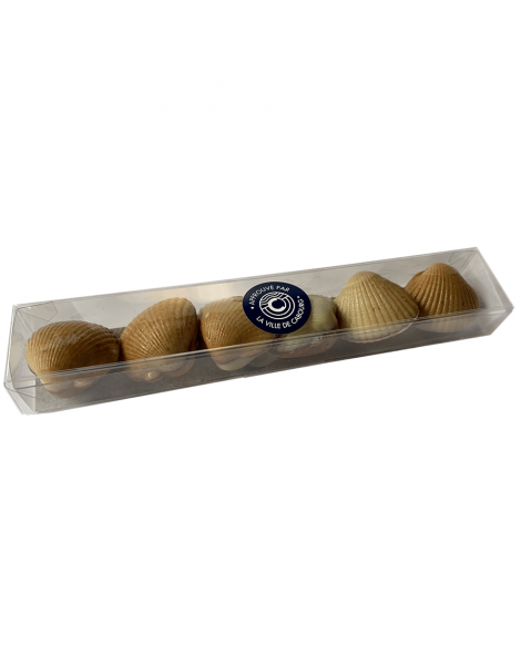 6 Coques au chocolat caramel, fleur de sel et teurgoule 60g Les Coques de Cabourg