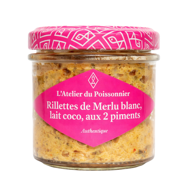 Rillettes de merlu blanc, lait de coco aux 2 piments Atelier du Poissonnier 90g