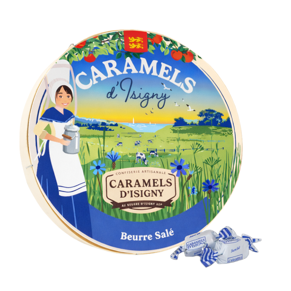 Caramels d'Isigny au beurre salé Boite Camembert 150g
