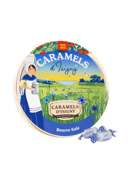 Caramels d'Isigny au beurre salé Boite Camembert 75g