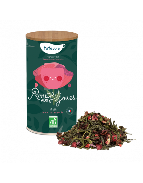 Thé vert bio Fraise Framboise - Rouge aux Joues - Tatasse