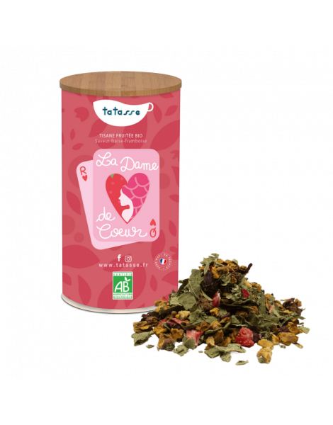 Tisane fruitée bio Fraise Mûre - Dame de Coeur - Tatasse