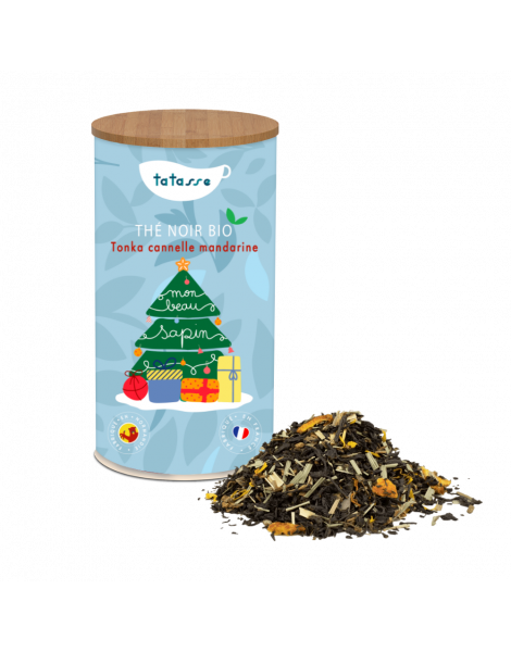 Thé noir bio Tonka cannelle mandarine - Mon Beau Sapin - Tatasse