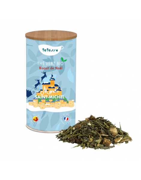 Thé vert bio Biscuit de Noël - Mont-Saint-Michel - Tatasse