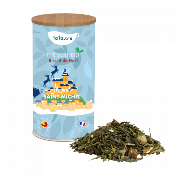 Thé vert bio Biscuit de Noël - Mont-Saint-Michel - Tatasse