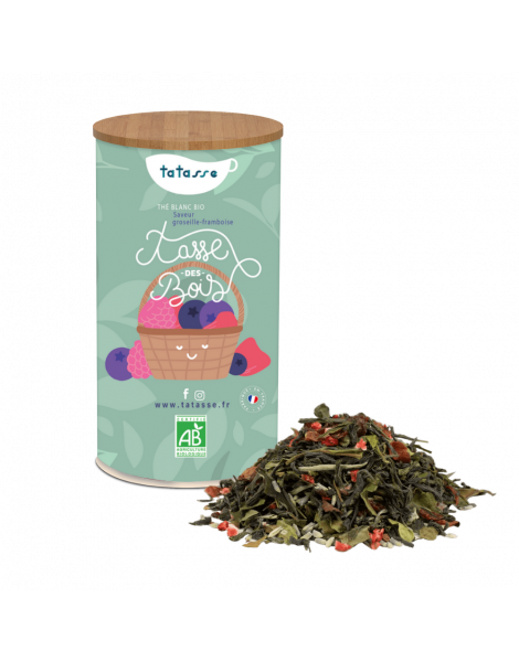 Thé blanc bio Lavande Fraise - Tasse des Bois - Tatasse