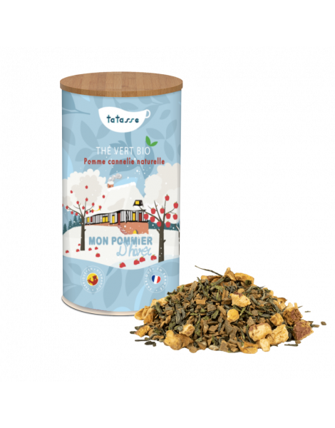 Thé vert bio pomme cannelle - Mon pommier d'hiver