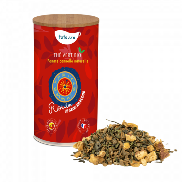 Thé vert bio pomme cannelle Rouen Tatasse 100g