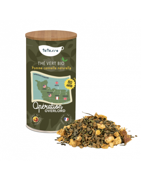 Thé vert bio pomme et cannelle D-Day Tatasse 100g