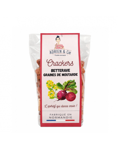 Crackers betterave moutarde 100g Adrien & Cie