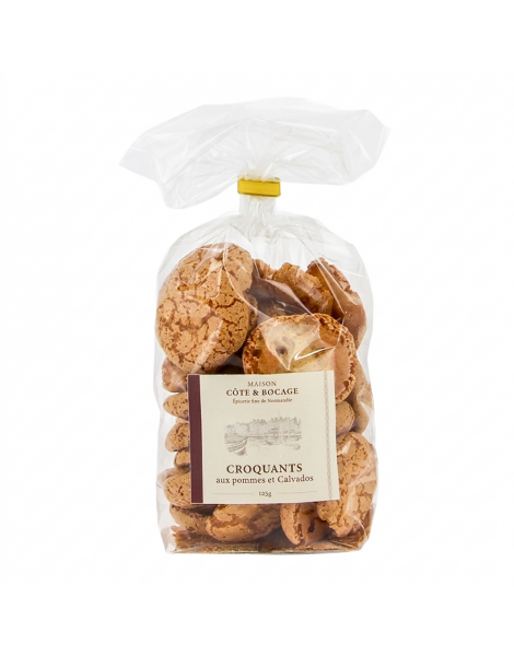 Croquants aux pommes et Calvados 125g Maison Côte & Bocage