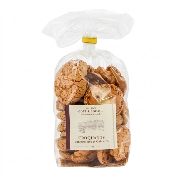 Croquants aux pommes et Calvados 125g Maison Côte & Bocage