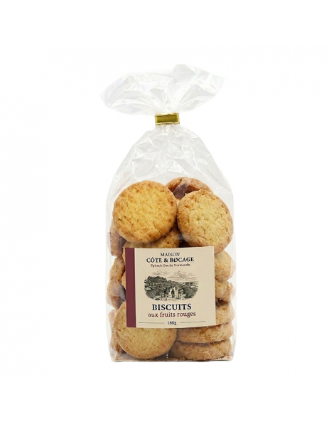 Biscuits aux fruits rouges Maison Côte & Bocage 160g