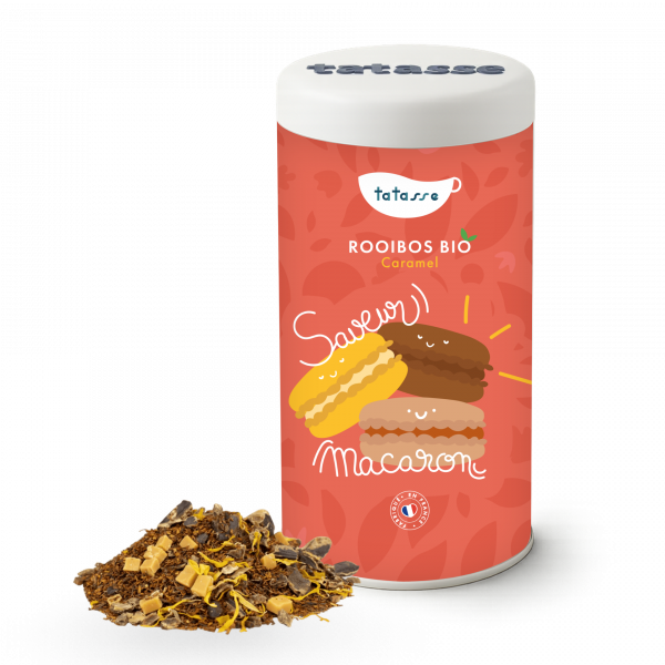 Rooibos bio Caramel - Saveur Macaron - Tatasse