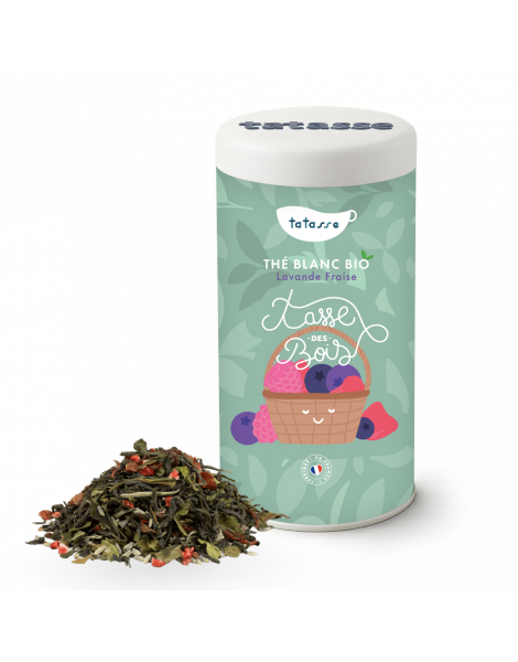 Thé blanc bio Lavande Fraise - Tasse des Bois - Tatasse