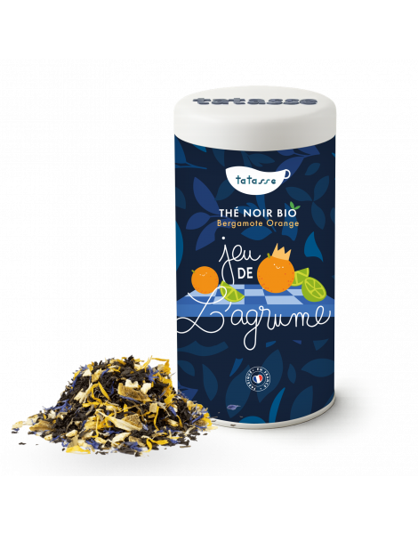 Thé noir bio Bergamote orange - Jeu de l'Agrume - Tatasse