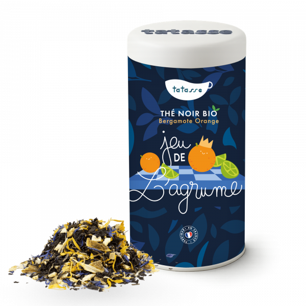 Thé noir bio Bergamote orange - Jeu de l'Agrume - Tatasse