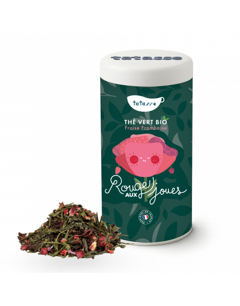 Thé vert bio Fraise Framboise - Rouge aux Joues - Tatasse