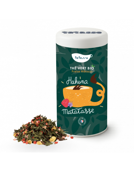 Thé vert bio Fraise Hibiscus - Hakuna Matatasse - Tatasse