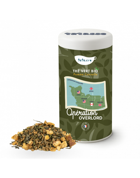Thé vert bio Pomme Cannelle - Opération Overlord - Tatasse
