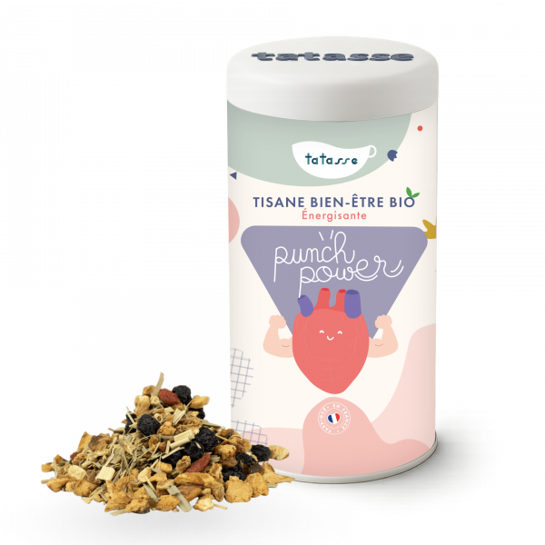 Tisane bien-être bio énergisante - Punch Power - Tatasse