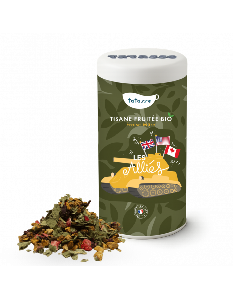 Tisane fruitée bio Fraise Hibiscus - Les Alliés - Tatasse