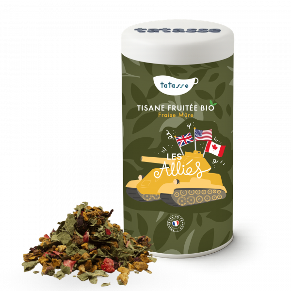 Tisane fruitée bio Fraise Hibiscus - Les Alliés - Tatasse