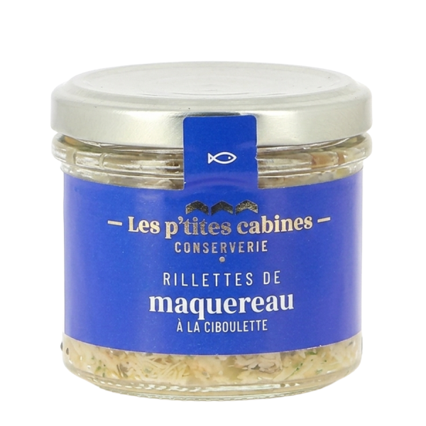 Rillettes de maquereaux à la ciboulette - Les p'tites cabines 90g