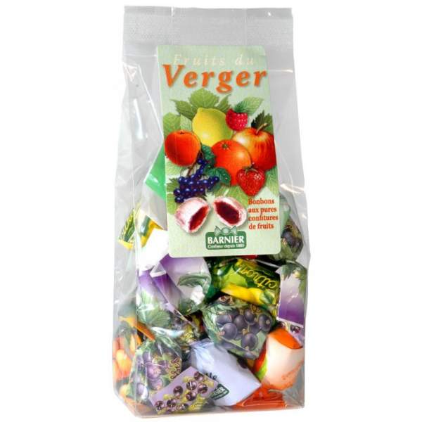 Sachet bonbons fruits du verger Barnier 200g