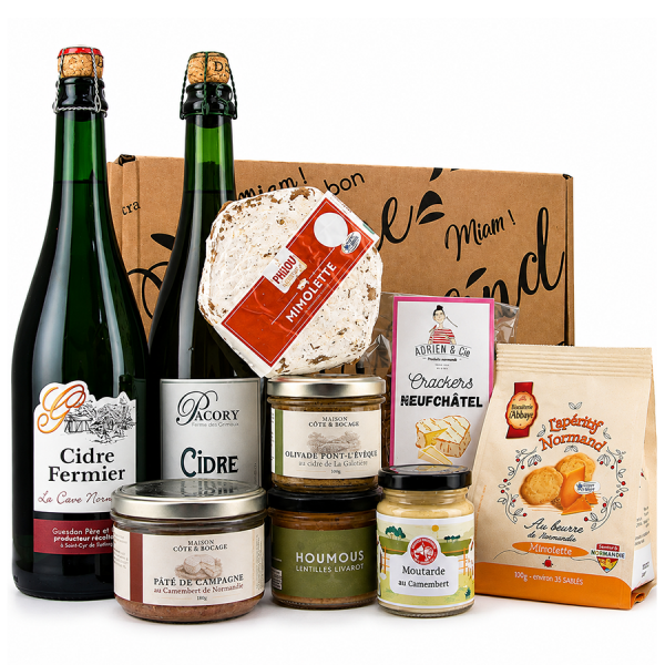 Panier garni Cidres & Fromages de Normandie