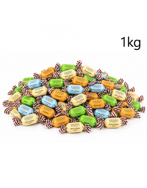 Caramels d'Isigny en vrac assortiments 1kg