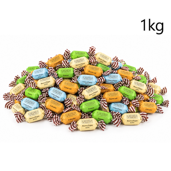 Caramels d'Isigny en vrac assortiments 1kg