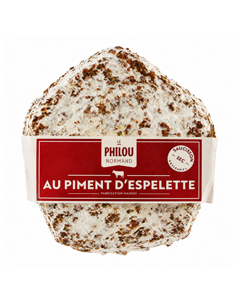 Saucisson au piment d'Espelette Le philou normand 220g